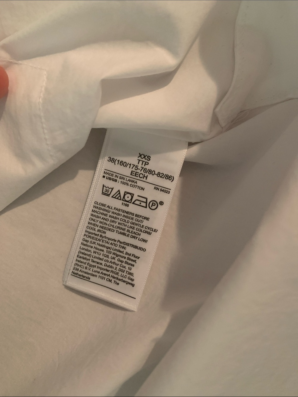 NWT Banana Republic Boxy Crop Button Down White - Picture 6 of 6